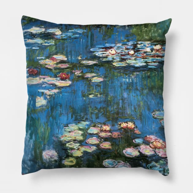 Waterlilies by Claude Monet Pillow by MasterpieceCafe