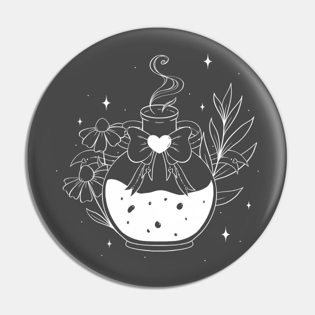 Magic Potion - Chamomile and Greenery Pin by Cosmic Queers