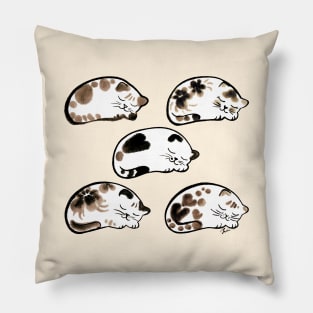 Sleeping cats pattern Pillow