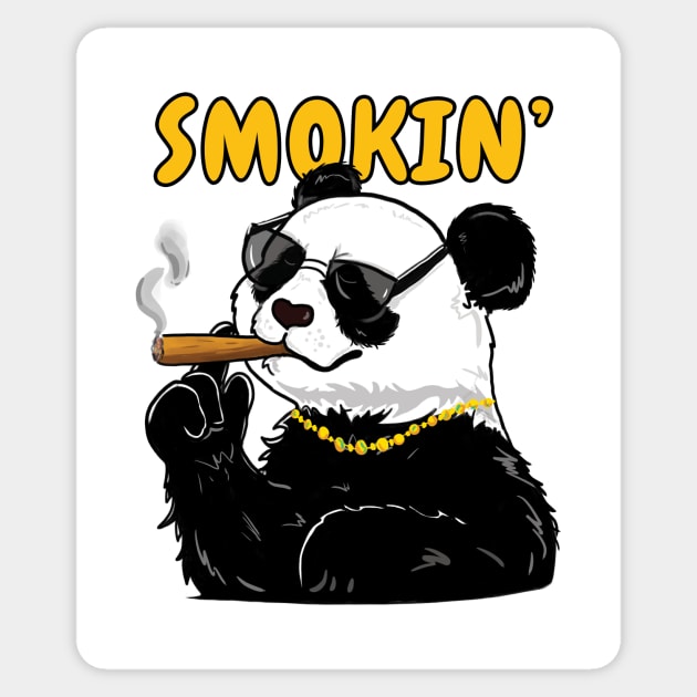 Smoking panda - Smoking - Sticker | TeePublic