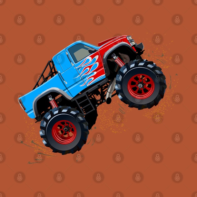 Cartoon monster truck by Mechanik