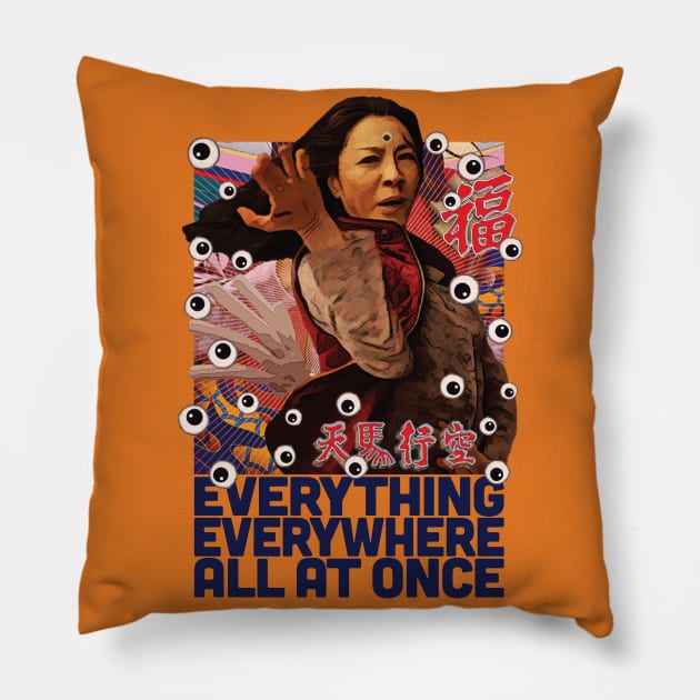 Everything Everywhere All At Once Pillow by Leon Star Shop