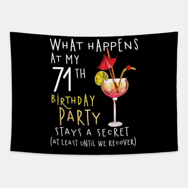 71Th Birthday - What Happens 71Th Birthday Tapestry by jrgenbode