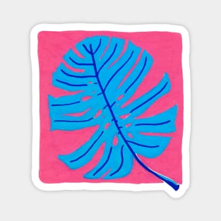 Blue leaf Magnet