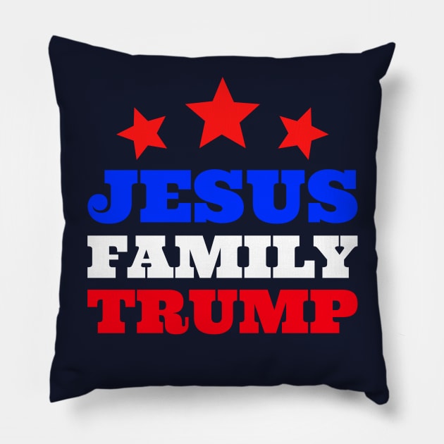 Jesus Family Trump Pillow by Hello Sunshine