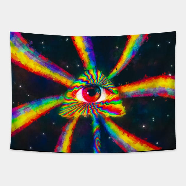 magical mushroom is watching you Tapestry by circlestances