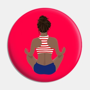 Fitness and Mindfulness Design Pin