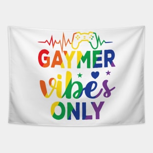 Gamer Vibes Only Gaming Funny Video Games Gifts for Nerd gamers Tapestry