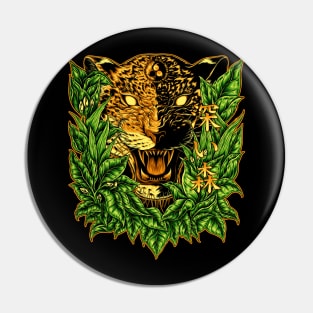 Lightning Leopard Deep Forest Pin