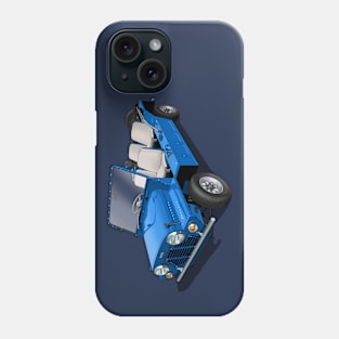 Austin Mini Moke in blue Phone Case