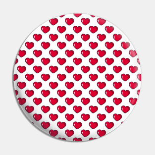 Love Neck Gaiter Red Bubble Hearts Neck Gator Pin