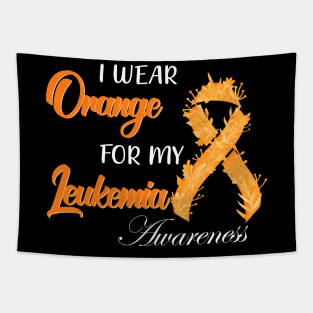 I wear Orange for my Niece Leukemia Awareness Tapestry