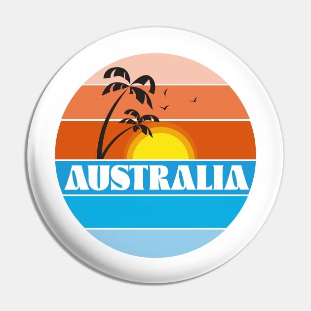 Australian 80s sunset Pin by nickemporium1