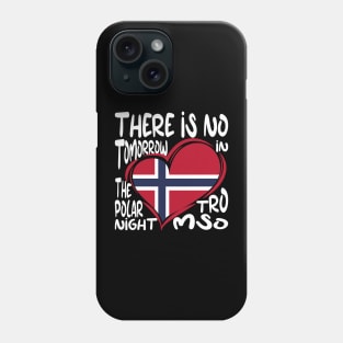 Live Under the Polar Night: Haunting "There is no tomorrow" Tromsø Phone Case