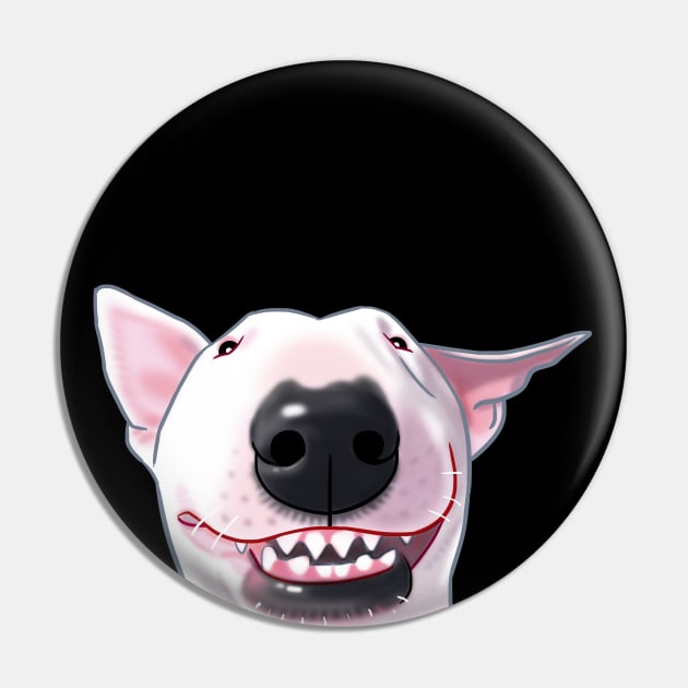 Bull Terrier Smile 2 Pin by Toss4Pon