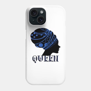 WOMEN Empowerment Black Queen Blue Phone Case