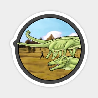 Diplodocus herd Magnet