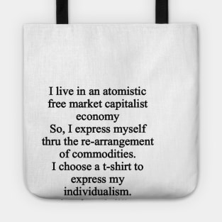 the irony 4 all ironies Tote