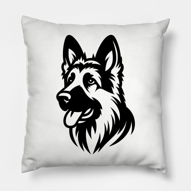 German Shepherd Dog Pillow by KayBee Gift Shop