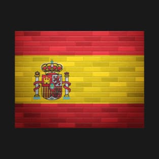 brick wall with spanish flag T-Shirt