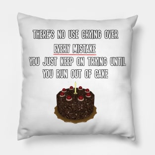 Portal GLaDOS Quote Pillow