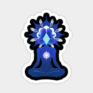 Aura Blue Meditation 04 Magnet