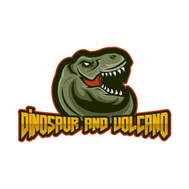 Dinosaur and Volcano by Tint Valley