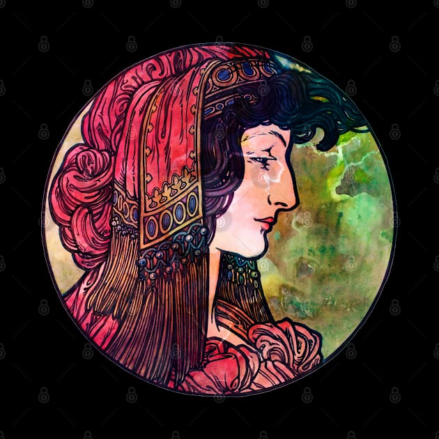 Belle Art Nouveau Lady by Heartsake