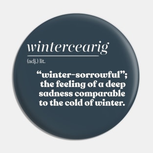 Wintercearing / Beautiful Words Definition Design Pin