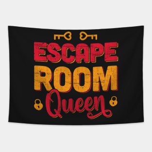 Escape Room Queen Puzzle Game Escaping Team graphic Tapestry