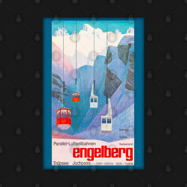 Engelberg, Switzerland,Ski Poster by BokeeLee