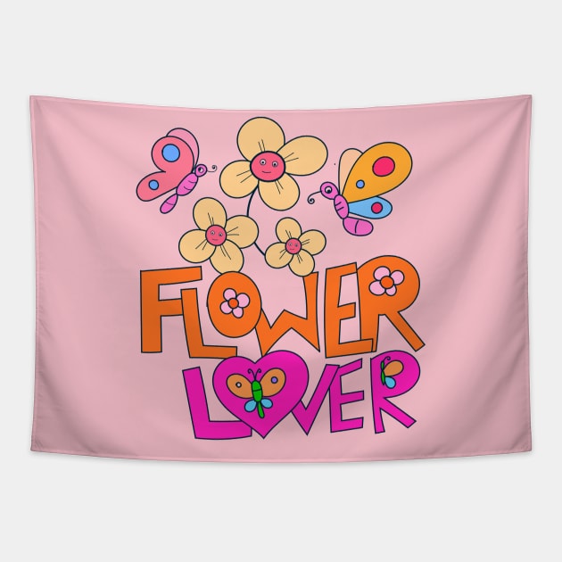 Flower Lover Tapestry by ANNATEES