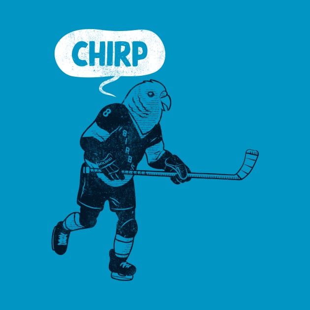 Hockey Chirp (blue version) by toadyco