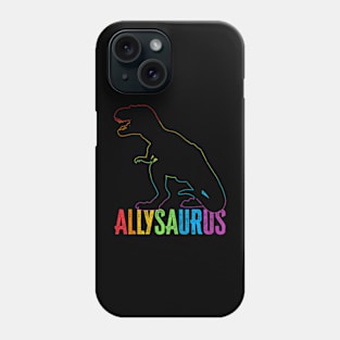 Allysaurus LGBT Dinosaur Flag Ally LGBT Pride Phone Case