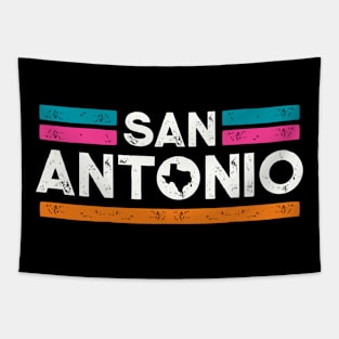 Retro San Antonio Texas // Vintage San Anto Fiesta Color Hometown Pride Tapestry