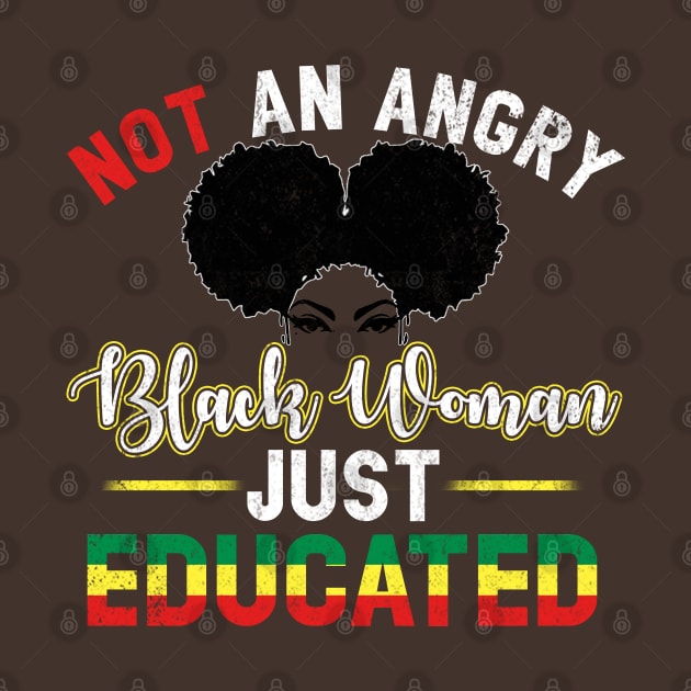 Educated Strong Black Woman Queen Melanin African American by Otis Patrick