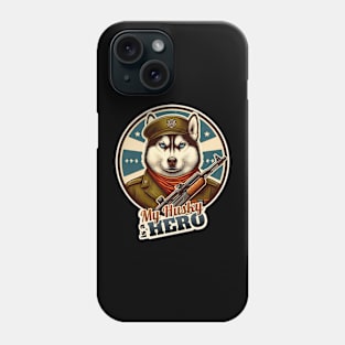 Husky soldier Phone Case