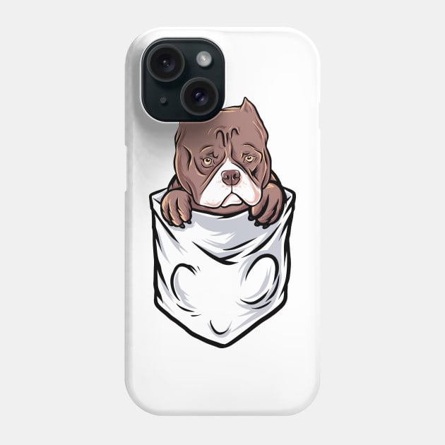 bulldog in pocket Phone Case by Mako Design 