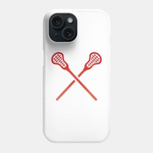 Lacrosse Stick Red Phone Case