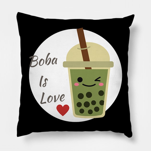 Boba Lover - Flirty Tea Pillow by Sleepy Time Tales