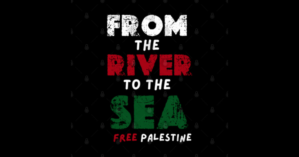 from the river to the sea free palestine flag From The River To The Sea Sticker TeePublic