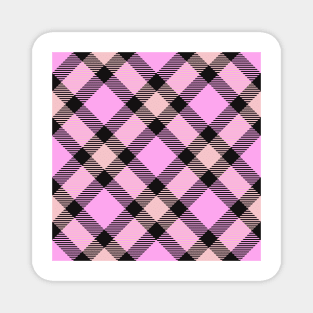 Pink Plaid Magnet