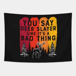 Big Racks Matter - Live Free And Hunt Hard - Funny Deer Buck Hunting Tapestry