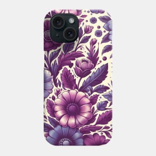 Purple Flowers Phone Case