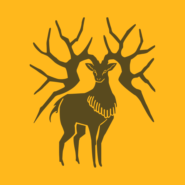 Golden Deer by urufangu