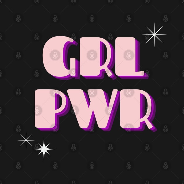 GRL PWR - Retro Feminist As Fuck by leftyloot