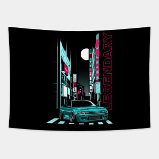 S13 Silvia Legend JDM Retro Tokio Tuning Fan Car Tapestry