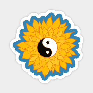 Peace Love & Sunflowers: YinYang Magnet
