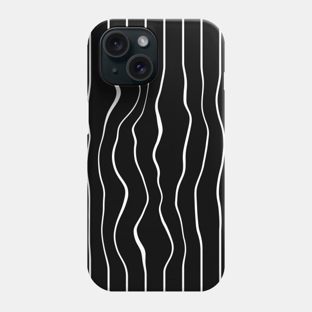 Wiggly Lines Minimal Design (Line Art Collection) Phone Case by Minimal DM