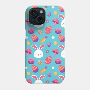 Seamless Easter Eggs and Bunnies Pattern Phone Case